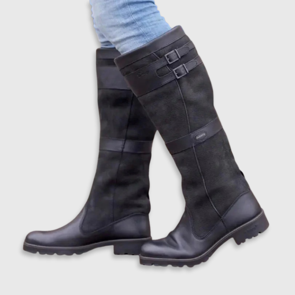 Constance | Women's Tall Buckle-Strap Boots