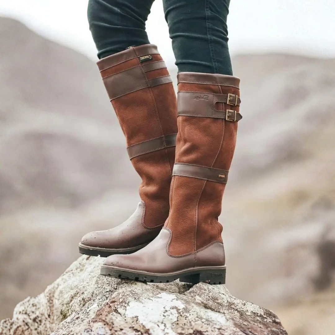 Constance | Women's Tall Buckle-Strap Boots