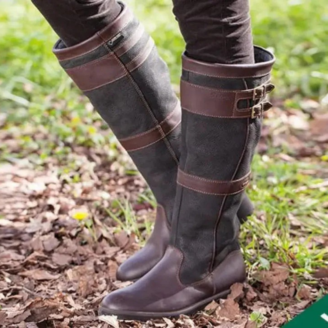 Constance | Women's Tall Buckle-Strap Boots