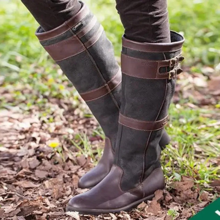 Constance | Women's Tall Buckle-Strap Boots