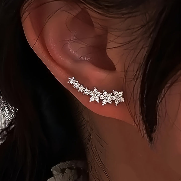 Aurelia | Floral Climber Earrings