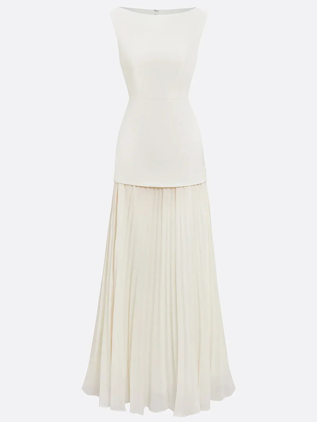 Micaela | Pleated Sleeveless Maxi Dress