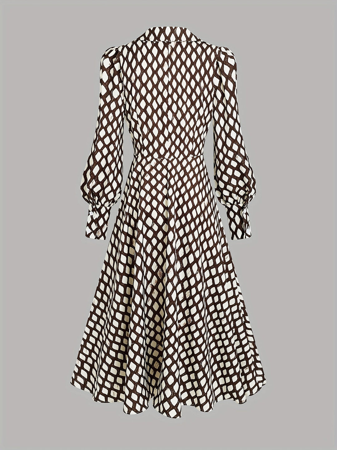 Romilly | Vintage-Inspired Rhombus Print Dress