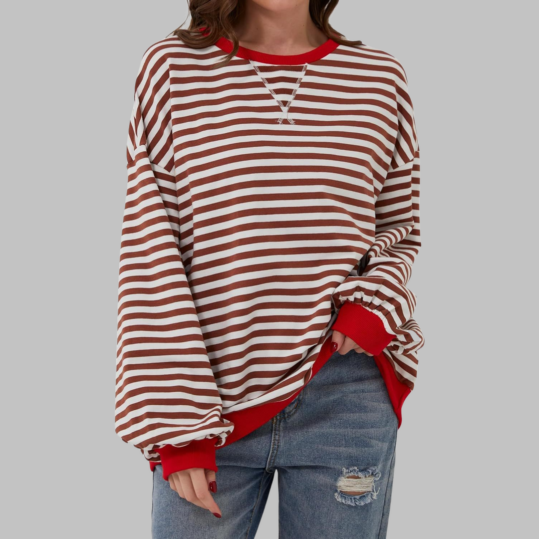 Camille | Striped Long-Sleeve Casual Top