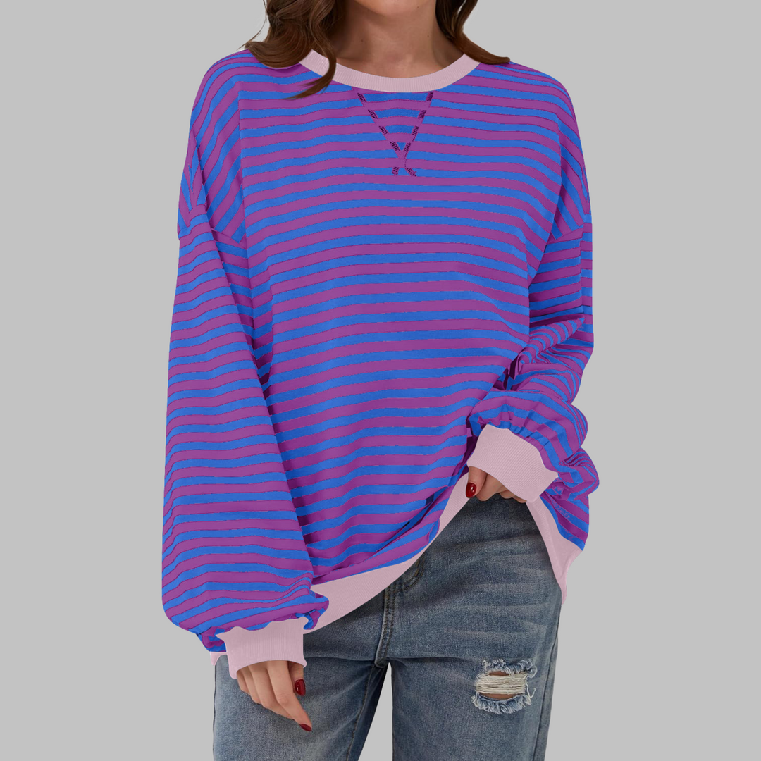 Camille | Striped Long-Sleeve Casual Top