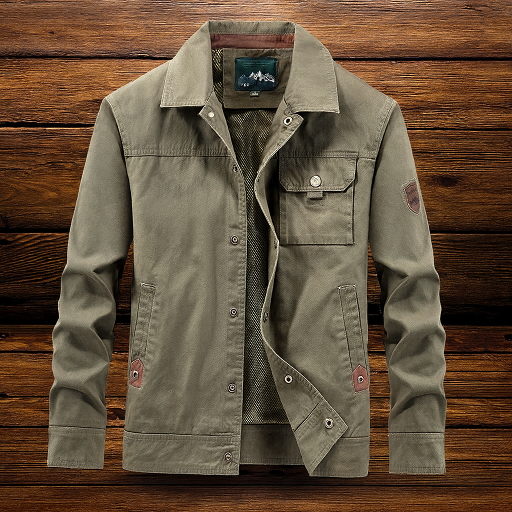 Arthur | Men’s Utility Field Jacket with Snap Fastening