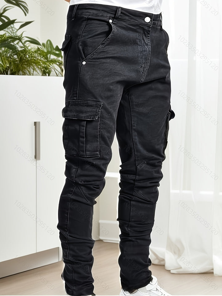 Tristan | Men’s Slim-Fit Cargo Jeans with Utility Pockets
