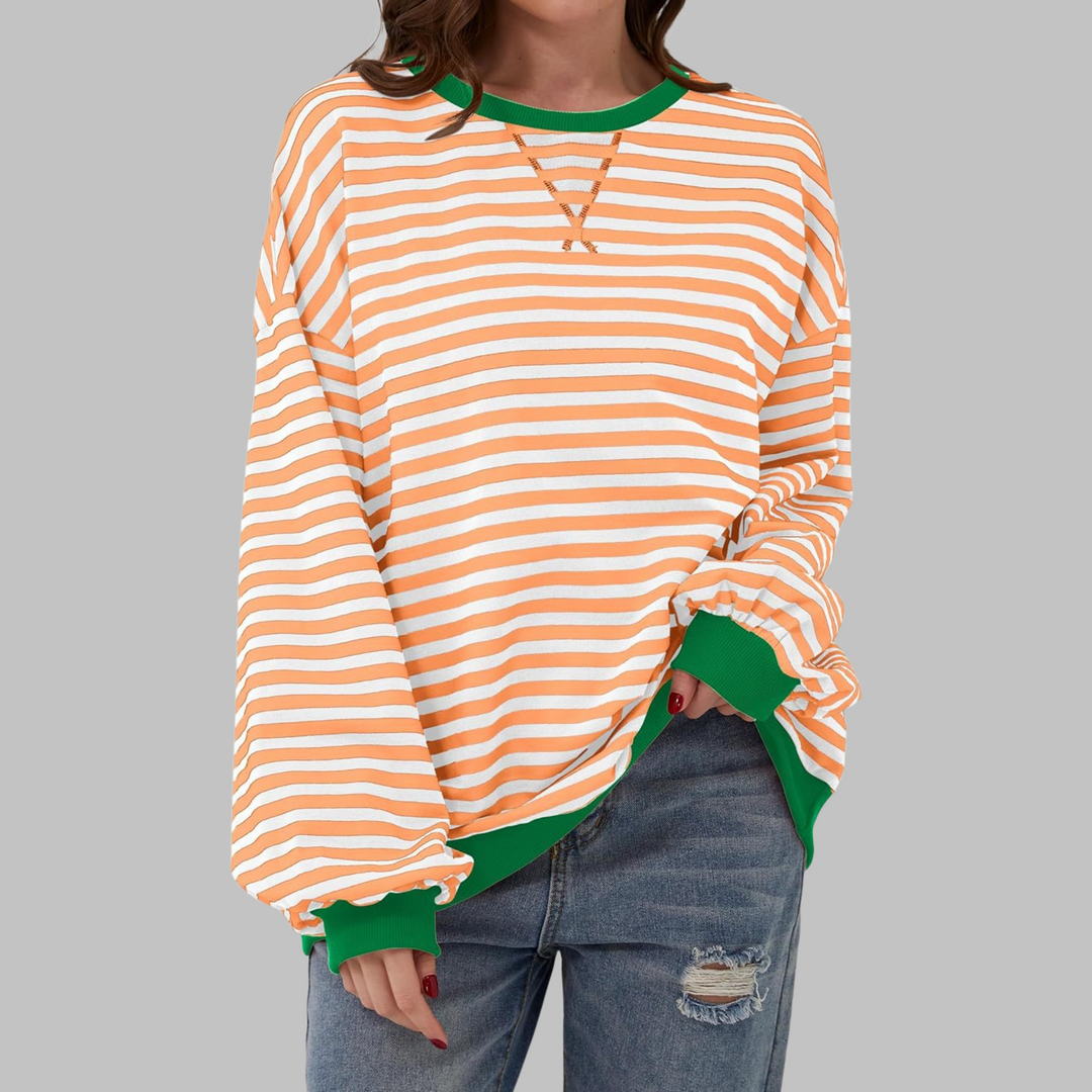 Camille | Striped Long-Sleeve Casual Top