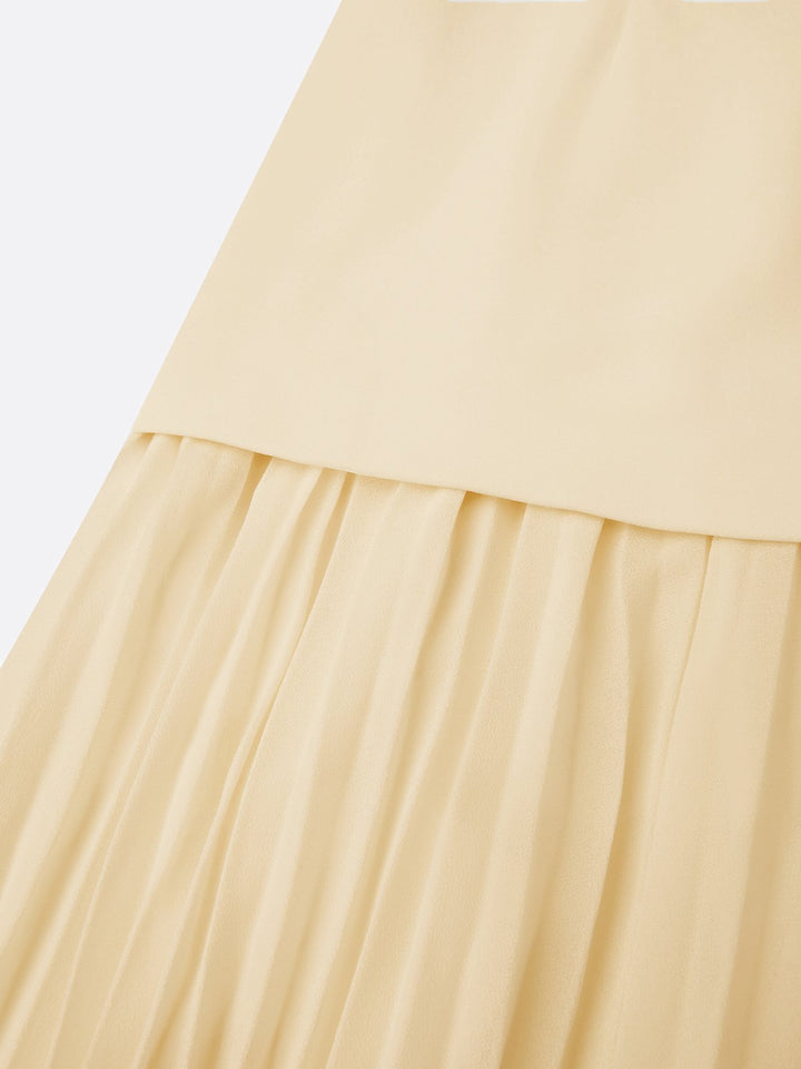 Micaela | Pleated Sleeveless Maxi Dress