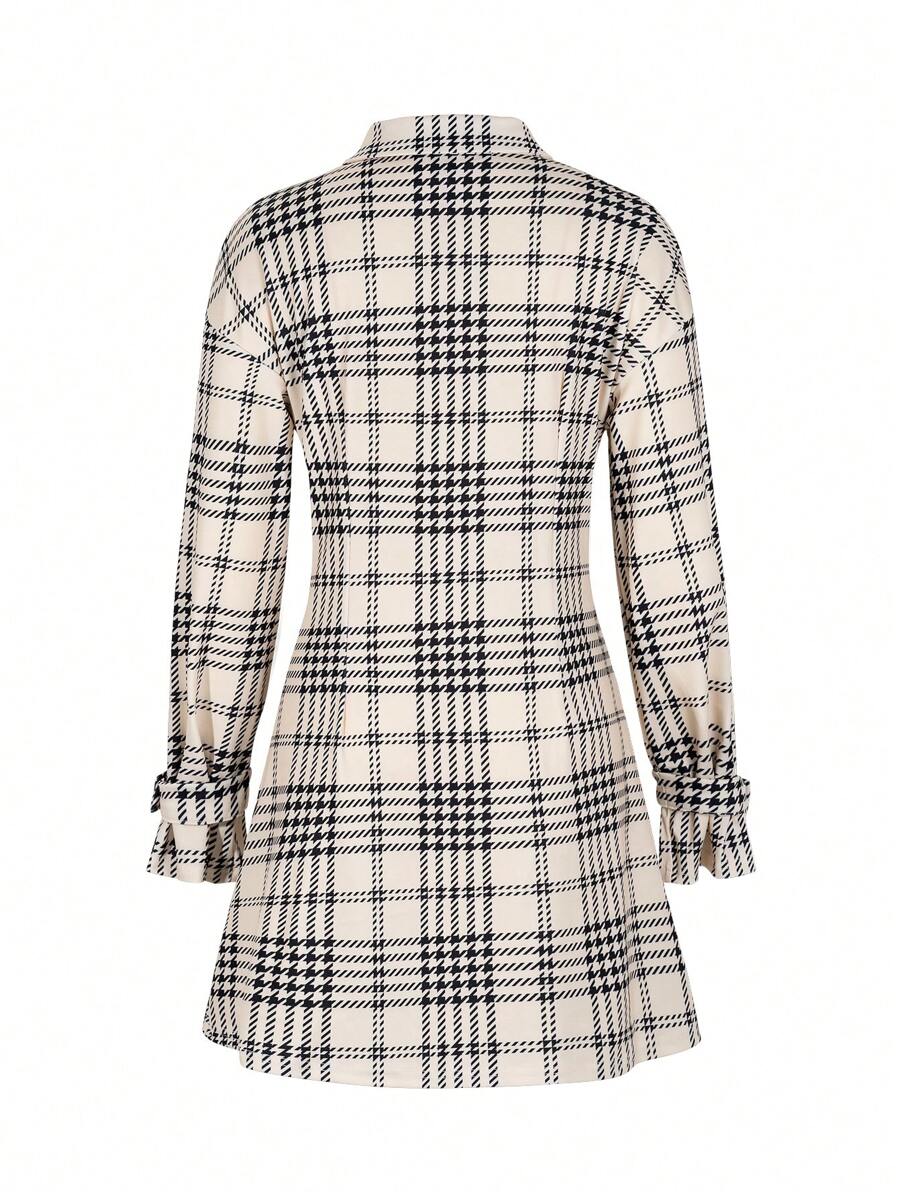 Celeste | Plaid Button-Front Mini Dress