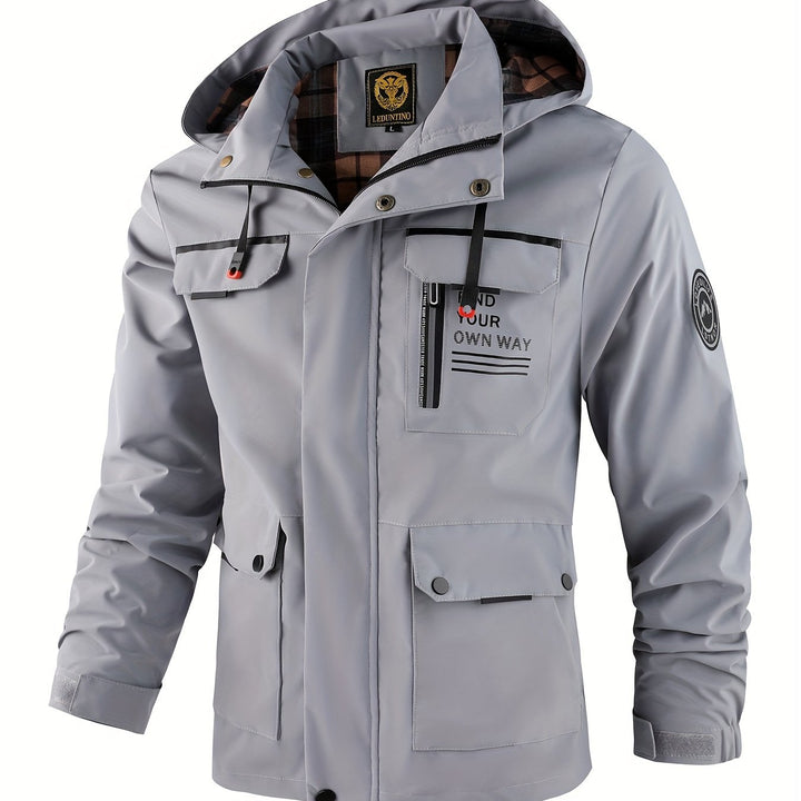 Simon | Men’s Hooded Utility Windbreaker Jacket