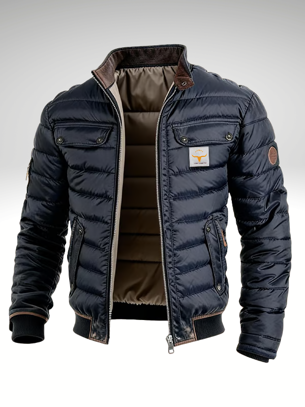Holden | Quilted Stand Collar Jacket