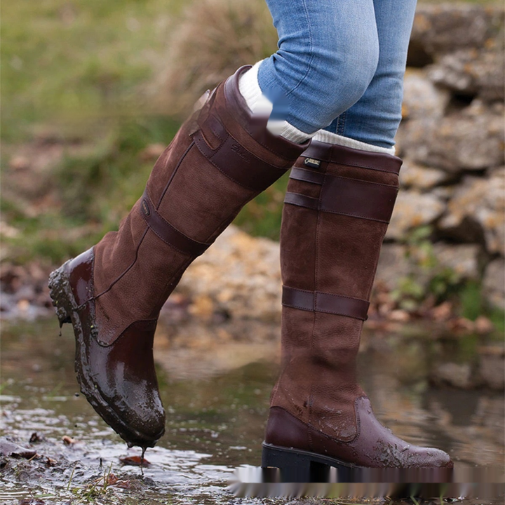 Constance | Women's Tall Buckle-Strap Boots