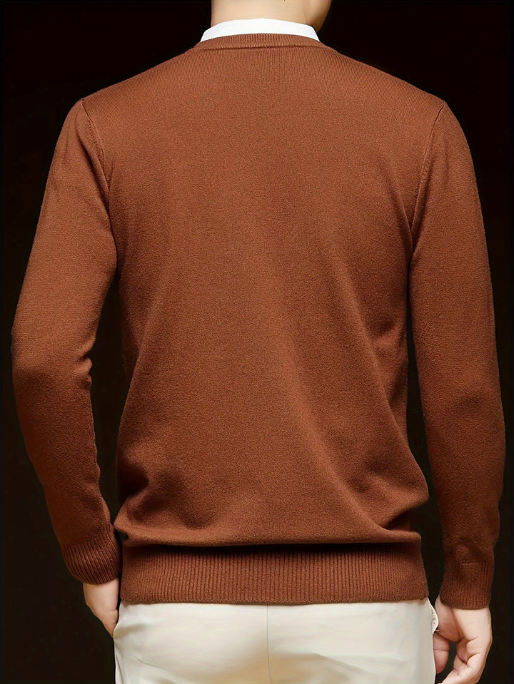Adrian | Men’s V-Neck Knit Jumper