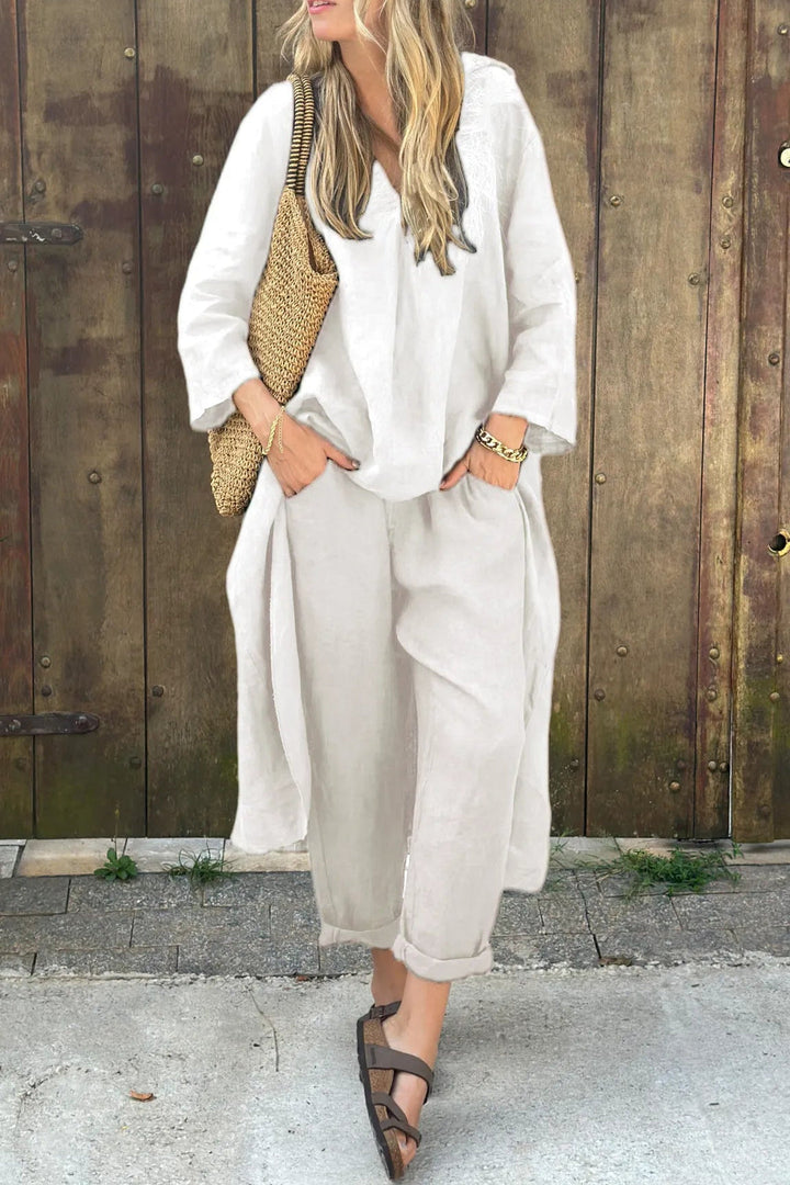 Serena | Relaxed Tunic & Straight-Leg Trouser Set
