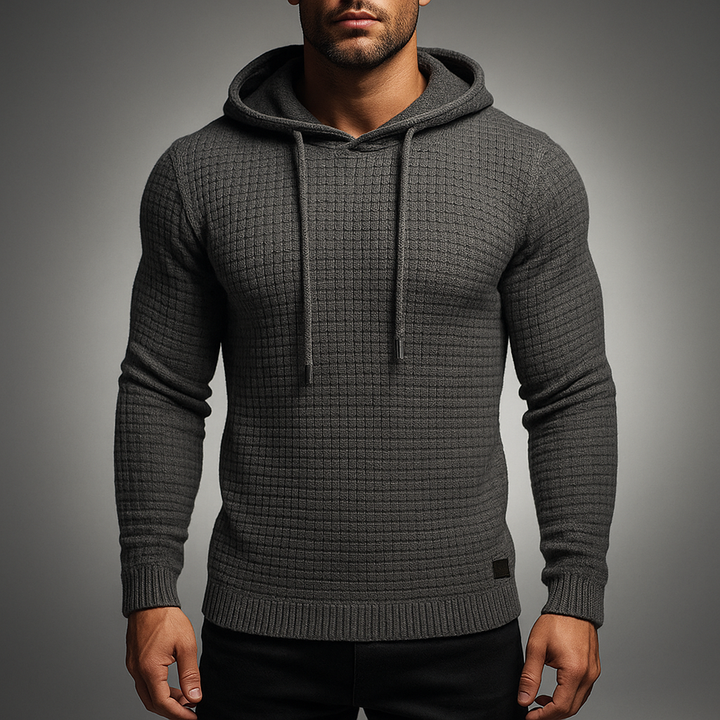 Sebastian | Men’s Knitted Drawstring Hoodie
