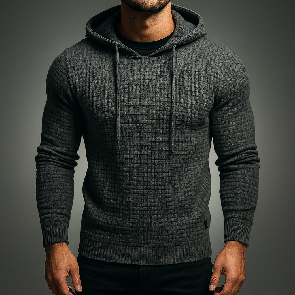 Sebastian | Men’s Knitted Drawstring Hoodie