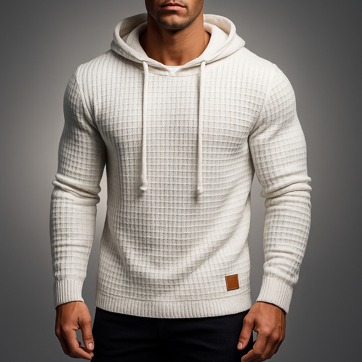Sebastian | Men’s Knitted Drawstring Hoodie