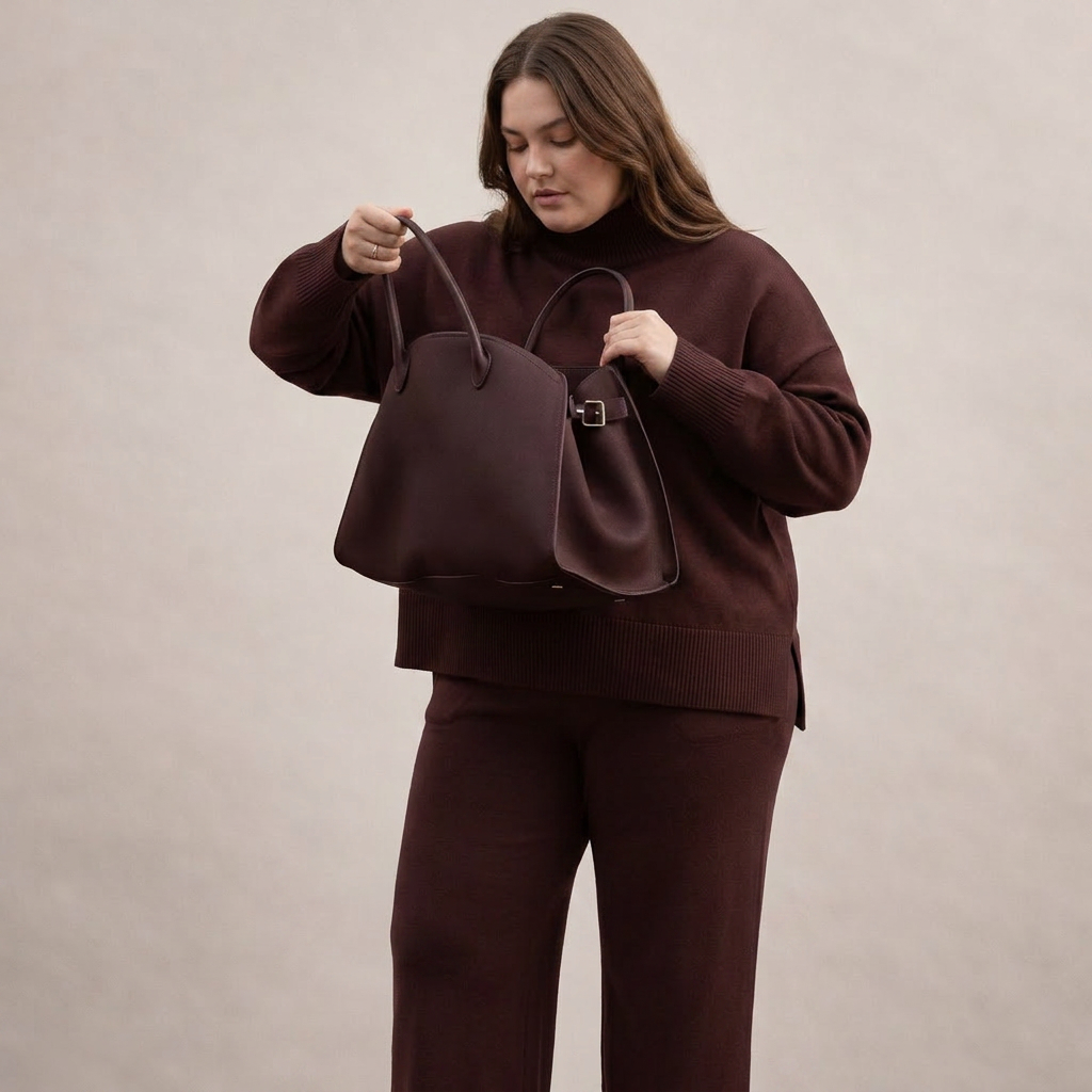 Yolanda | Women's Oversized Knit Sweater and Wide-Leg Trouser Set