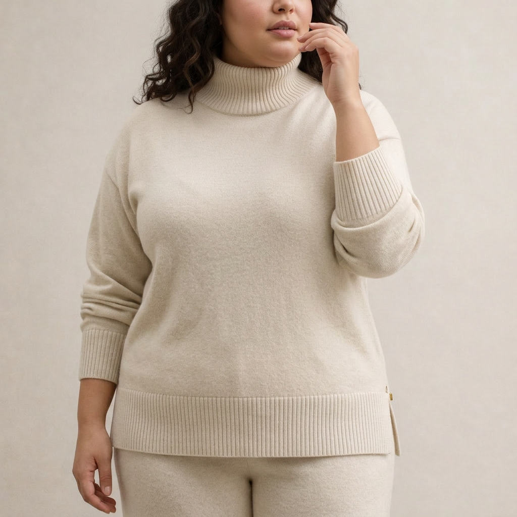 Yolanda | Women's Oversized Knit Sweater and Wide-Leg Trouser Set