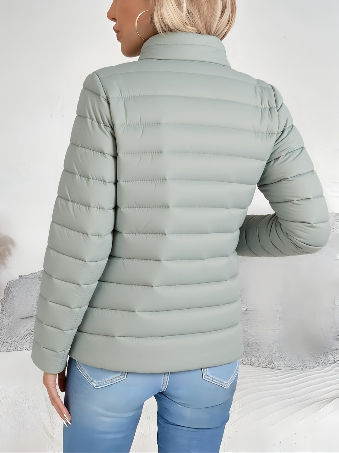 Nora | Quilted High-Neck Zip Jacket