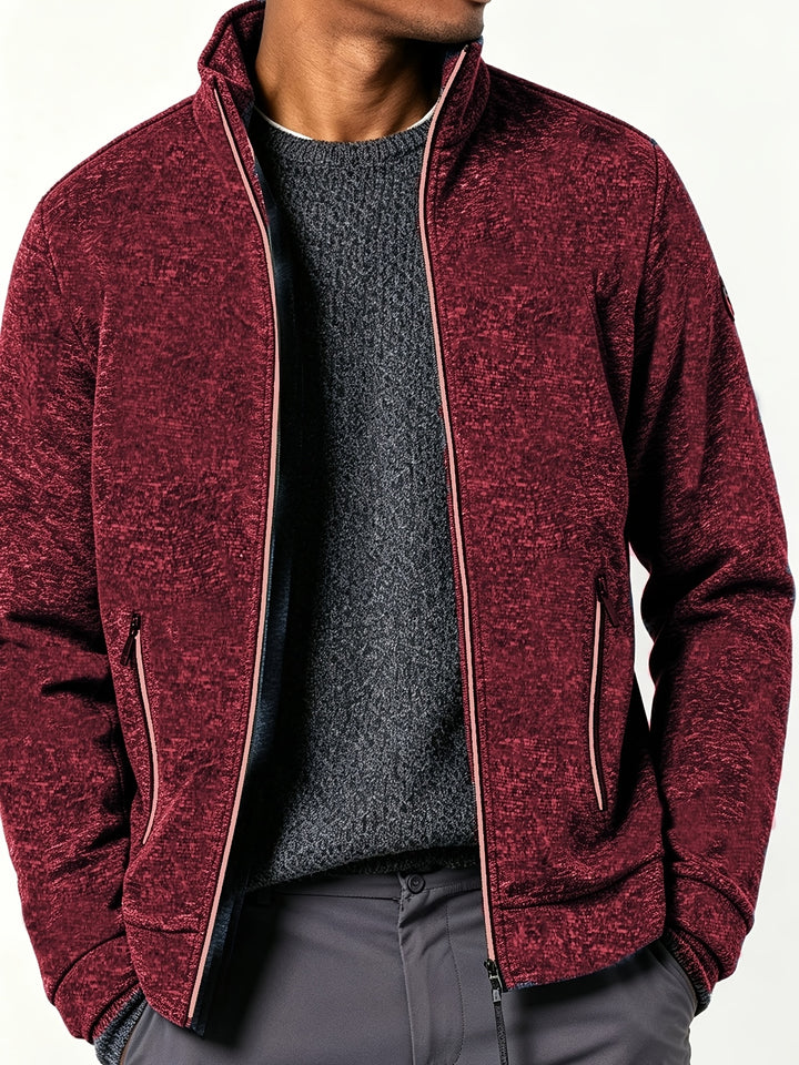 Gareth | Men’s Full-Zip Jacket with Contrast Trim
