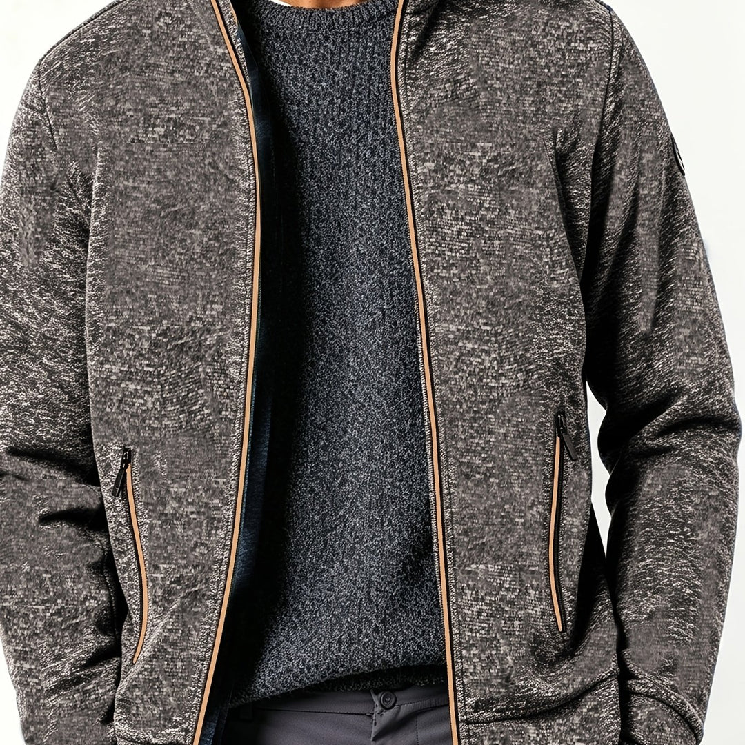 Gareth | Men’s Full-Zip Jacket with Contrast Trim