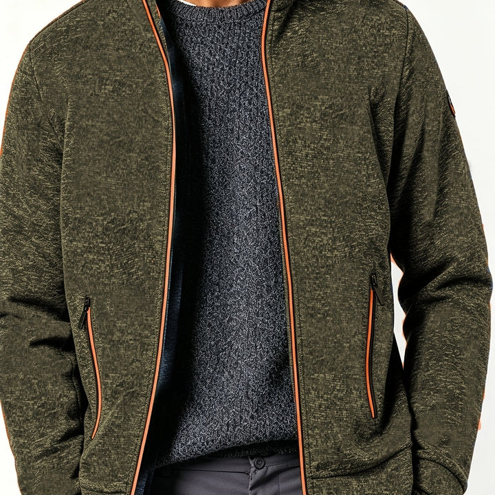 Gareth | Men’s Full-Zip Jacket with Contrast Trim