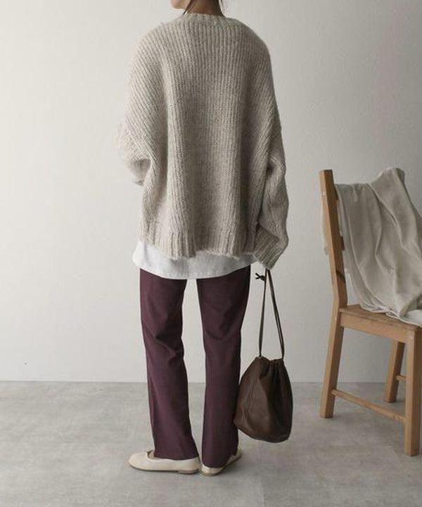 Evangeline | Women's Oversized Chunky Knit Jumper with Pocket