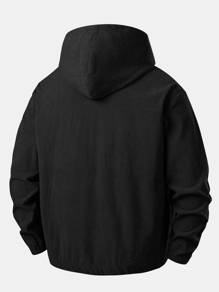 Laurence | Men’s Relaxed Quarter-Zip Hooded Jumper