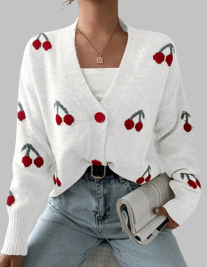 Amelia | Women's Button-Front Long Sleeve Cardigan