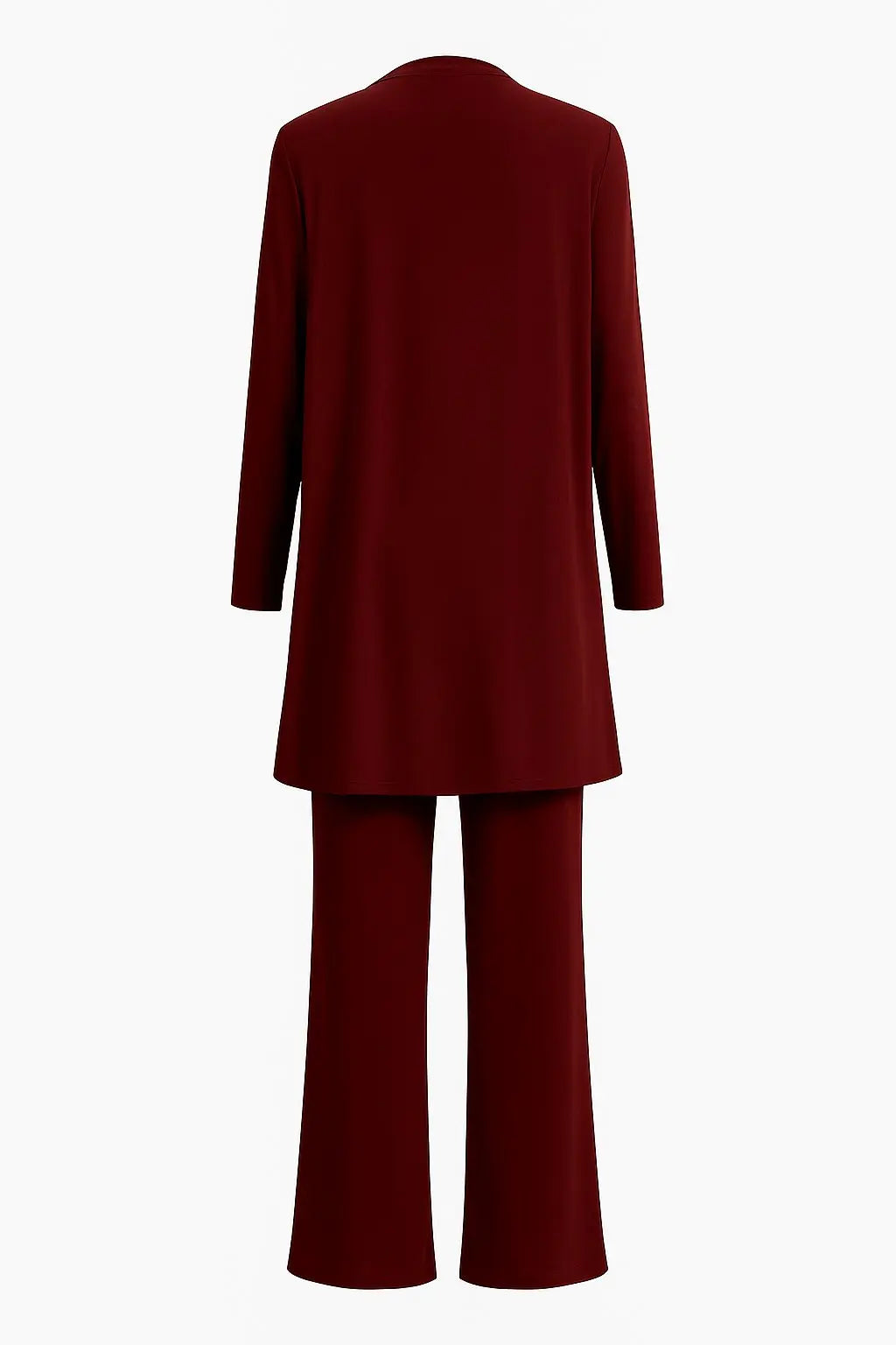 Henrietta | Women’s 3-Piece Longline Jacket, Top & Wide-Leg Trouser Set