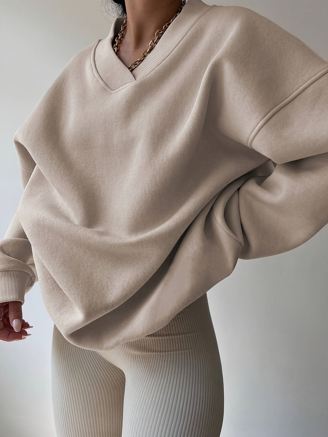 Freya | Relaxed V-Neck Jumper