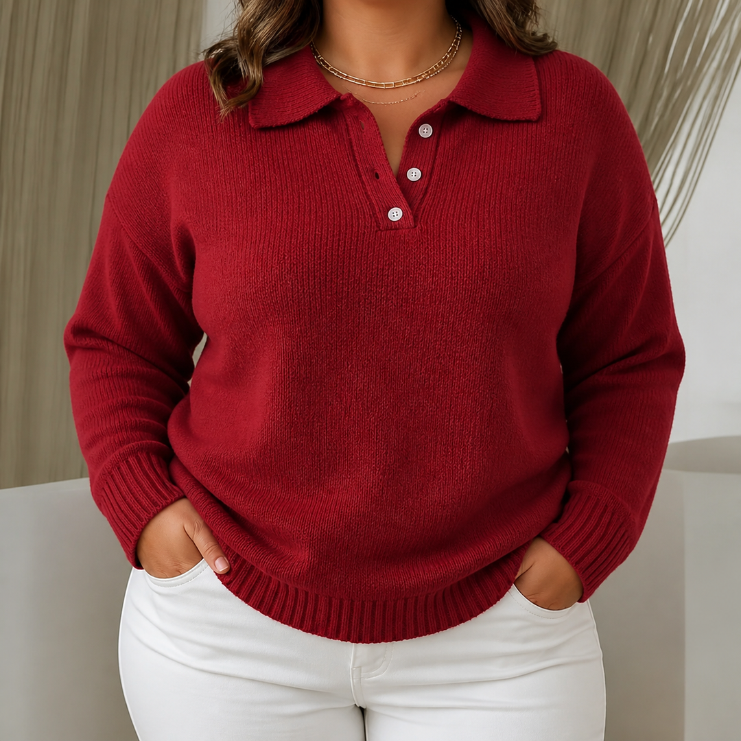 Oriel | Women's Polo Collar Knit Jumper