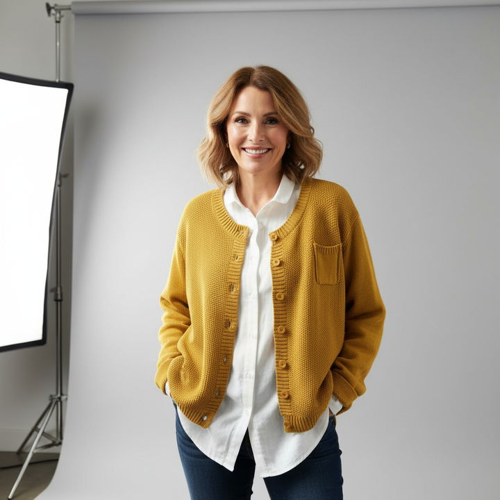 Cecily | Women’s Relaxed Knit Cardigan with Button Front