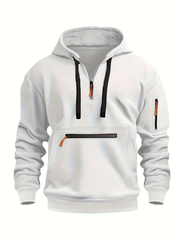 Finley | Men’s Half-Zip Hooded Sweatshirt with Zip Pockets