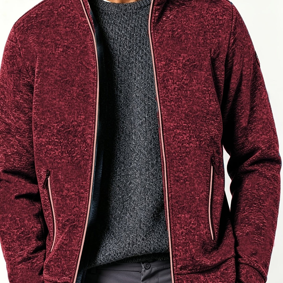 Gareth | Men’s Full-Zip Jacket with Contrast Trim
