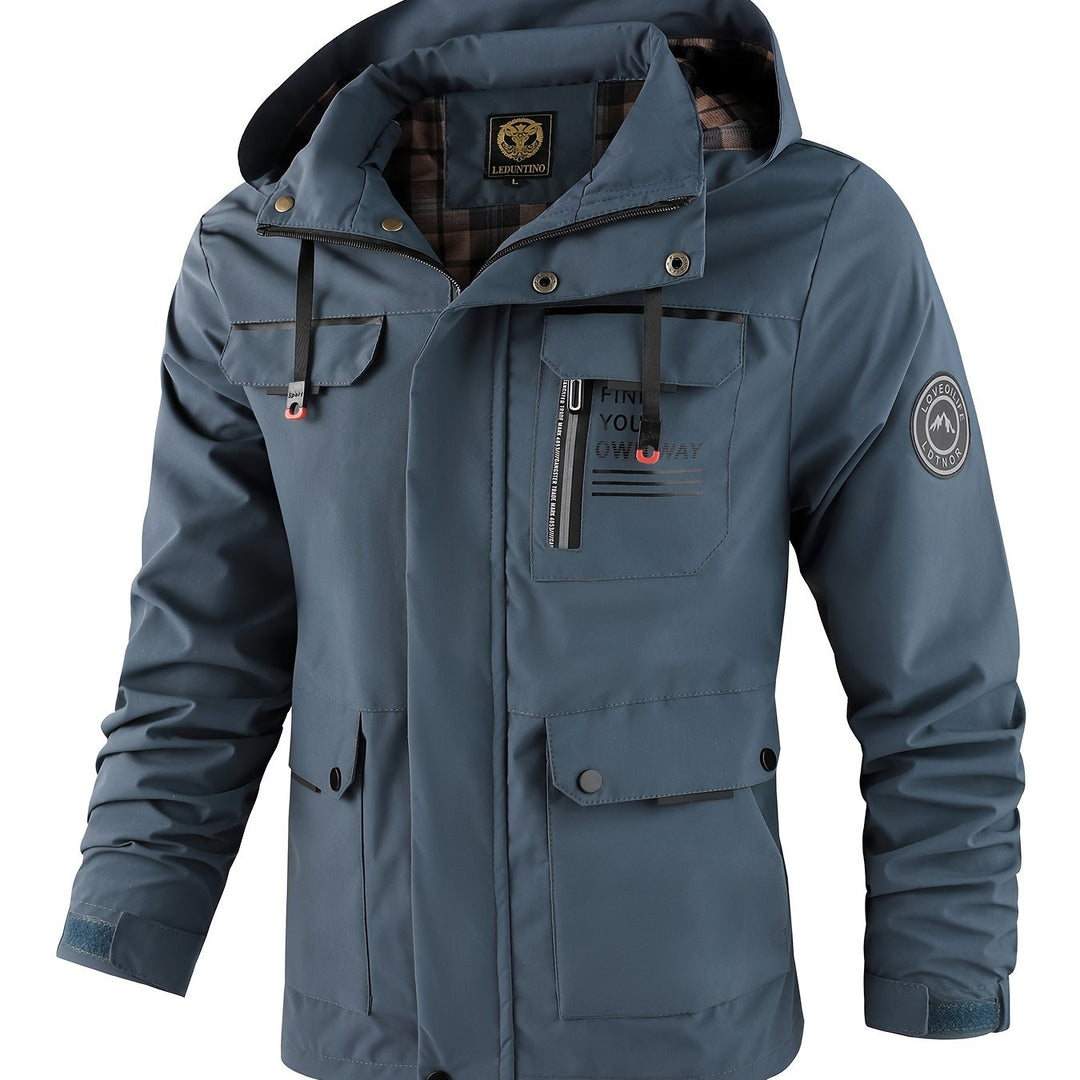 Simon | Men’s Hooded Utility Windbreaker Jacket