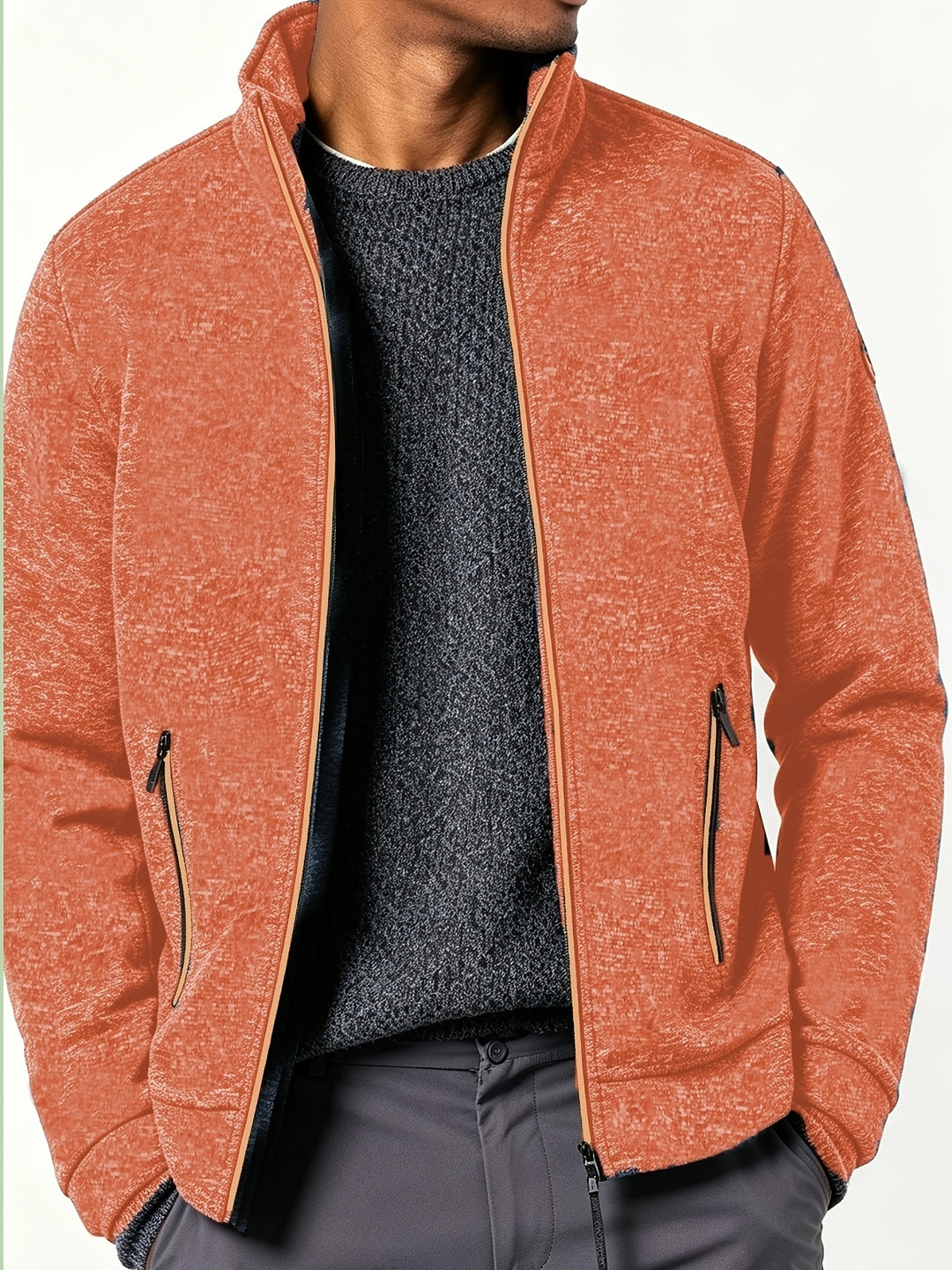 Gareth | Men’s Full-Zip Jacket with Contrast Trim