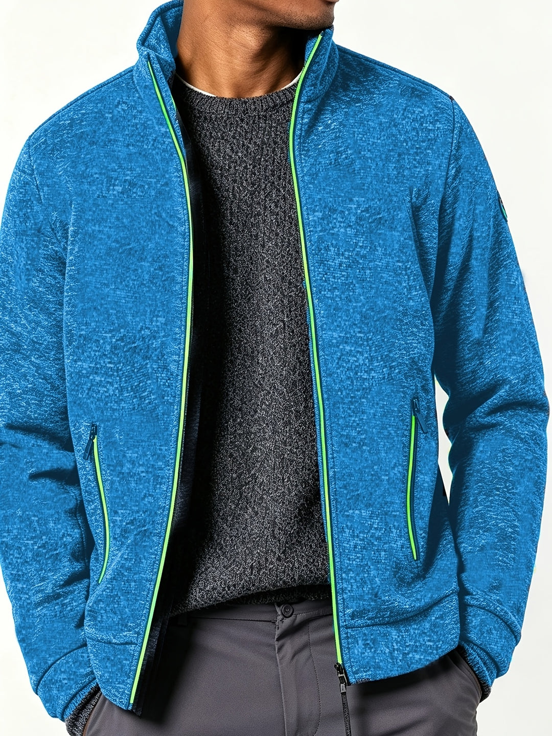 Gareth | Men’s Full-Zip Jacket with Contrast Trim