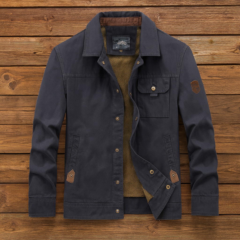 Arthur | Men’s Utility Field Jacket with Snap Fastening