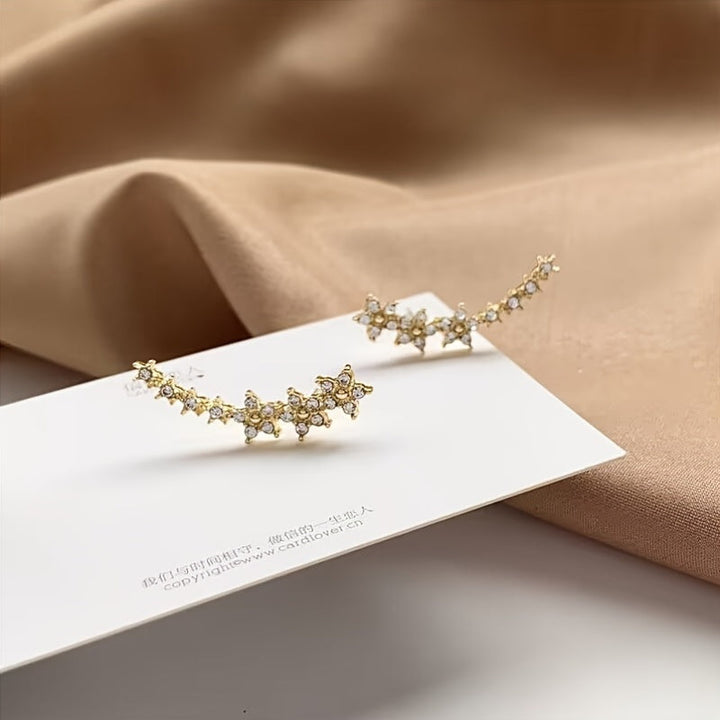 Aurelia | Floral Climber Earrings