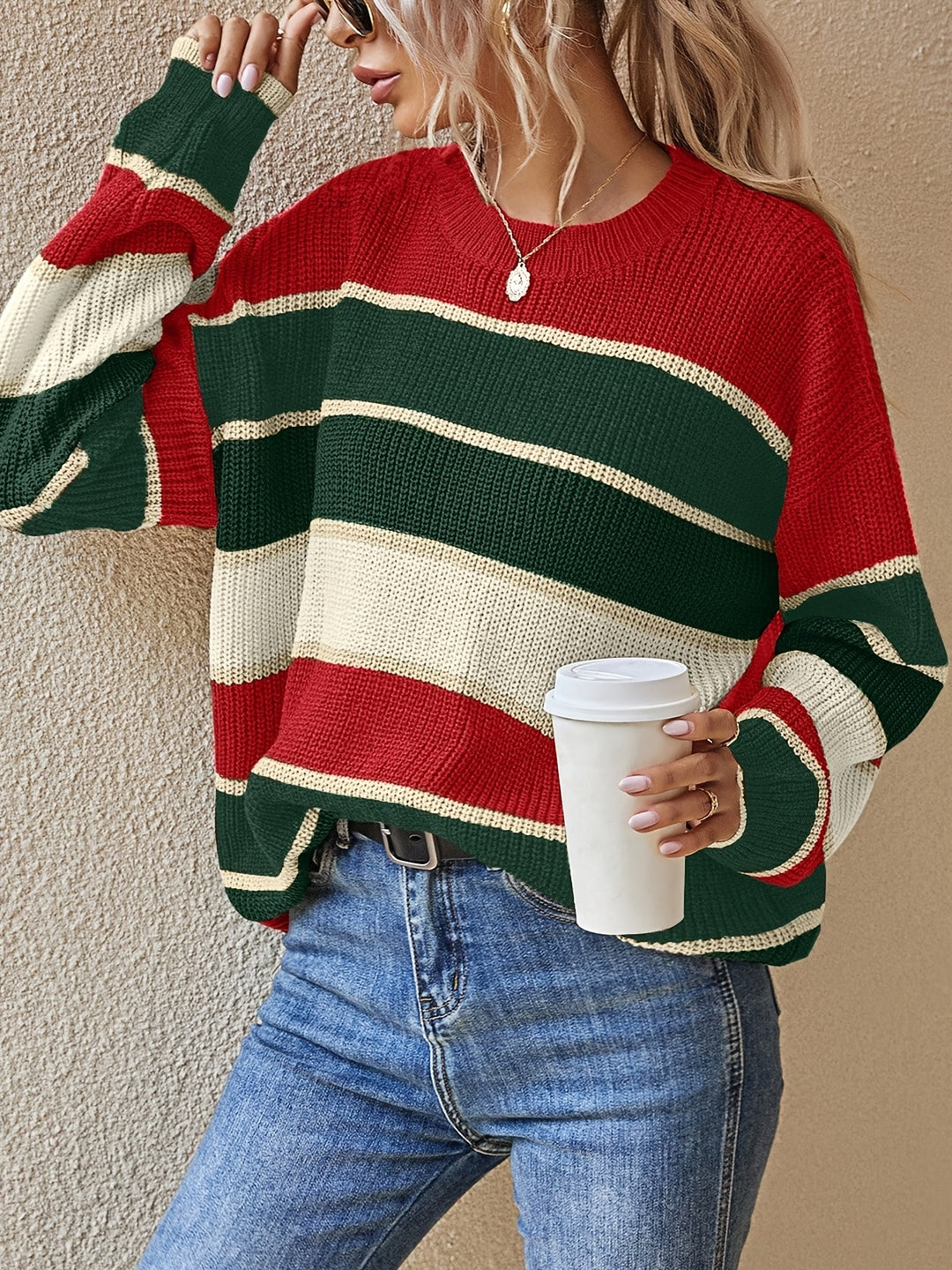 Marlow | Colour Block Striped Jumper