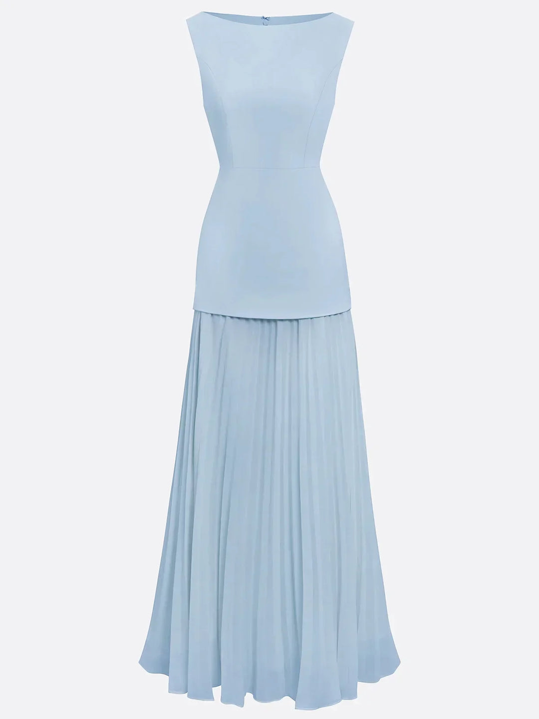 Micaela | Pleated Sleeveless Maxi Dress