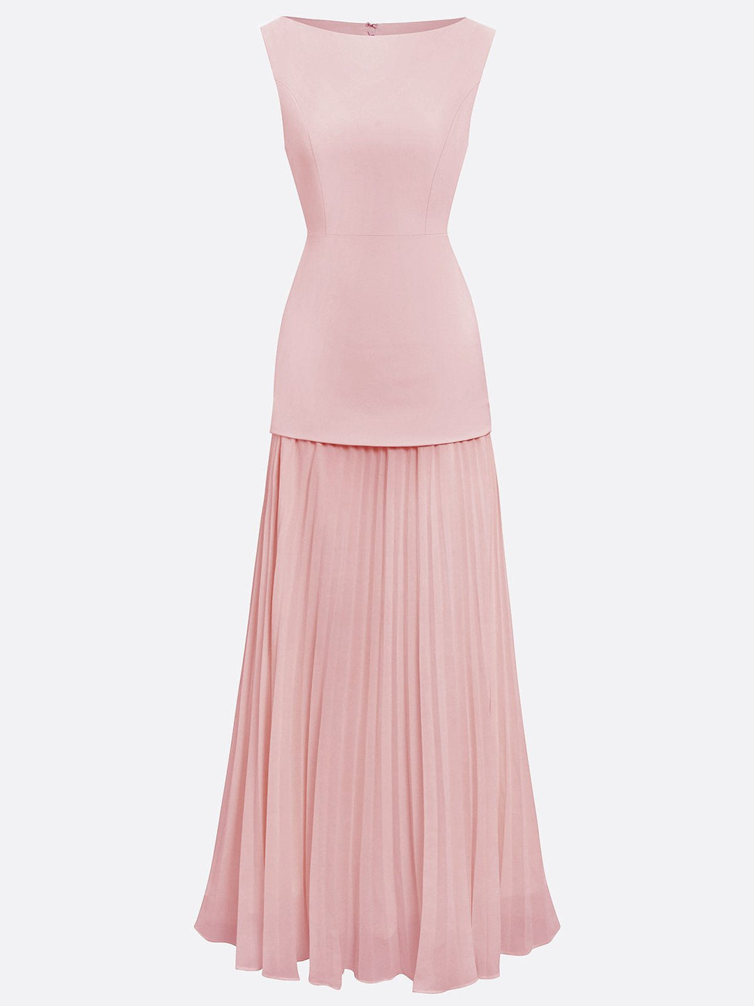 Micaela | Pleated Sleeveless Maxi Dress