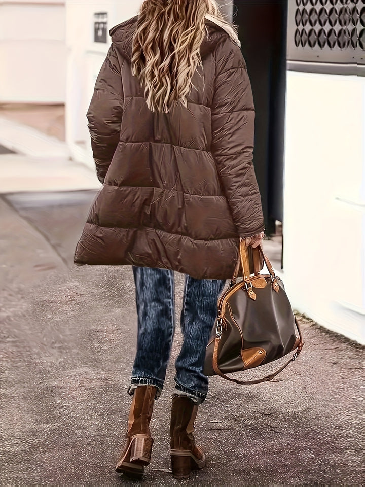 Elodie | Women's Reversible Fleece-Lined Hooded Jacket