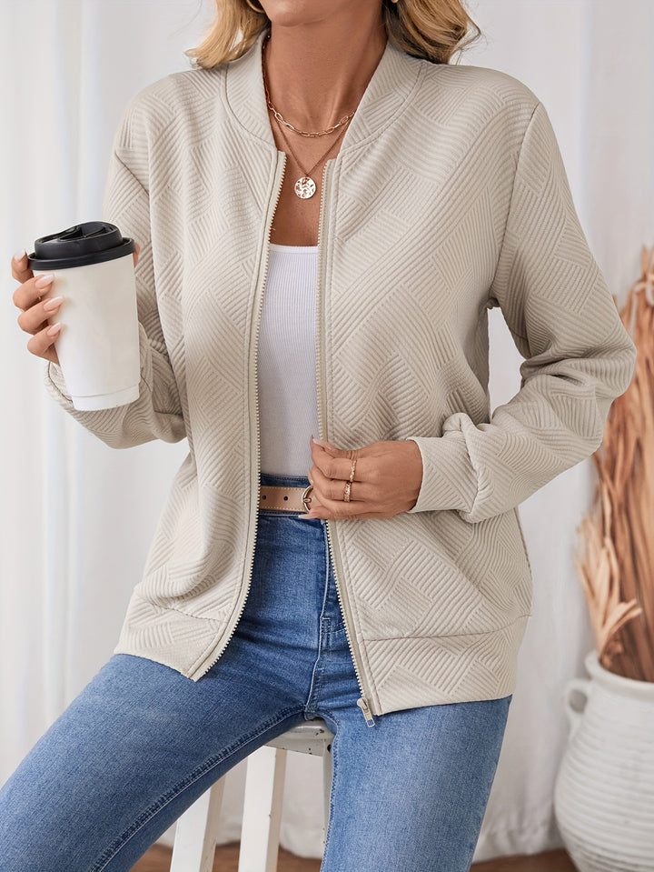 Amelia | Women's Drop Shoulder Zip Casual Jacket