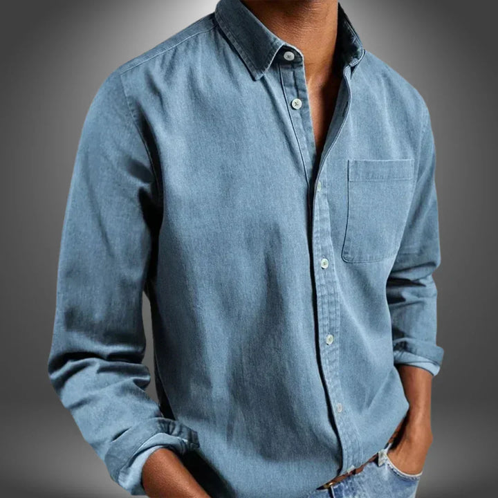 Alistair | Men's Lapel Collar Button-Front Shirt