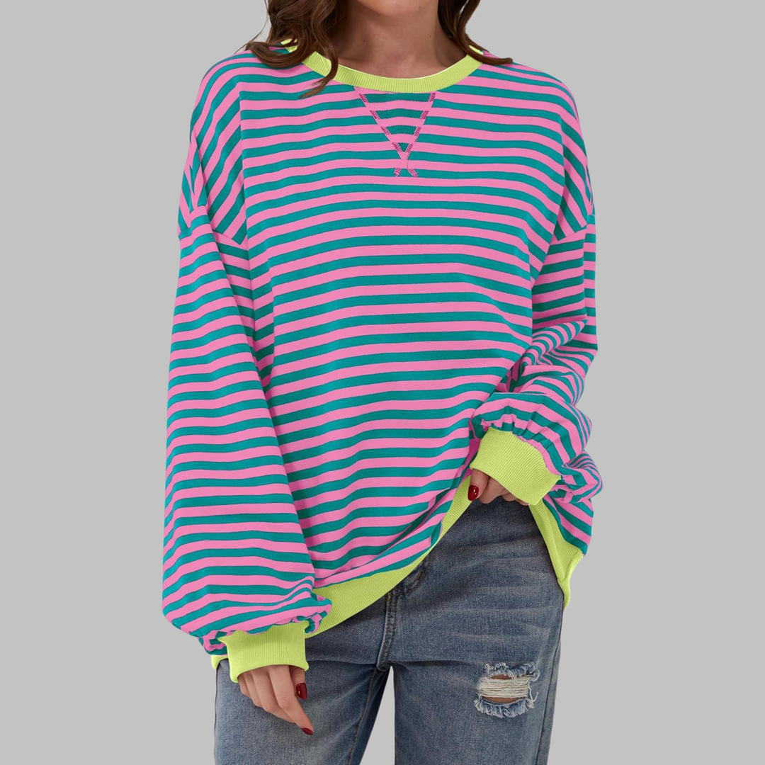 Camille | Striped Long-Sleeve Casual Top