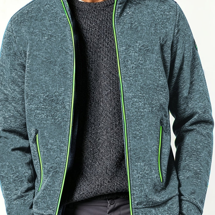 Gareth | Men’s Full-Zip Jacket with Contrast Trim